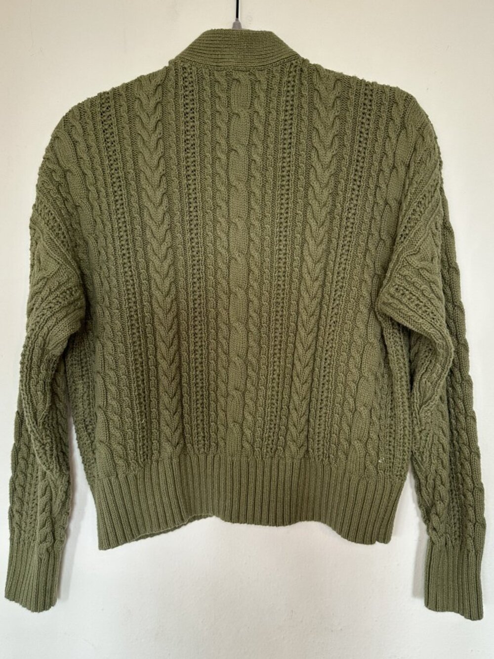 Alex Mill Nico Cardigan, Olive Green, M - Picture 3 of 8
